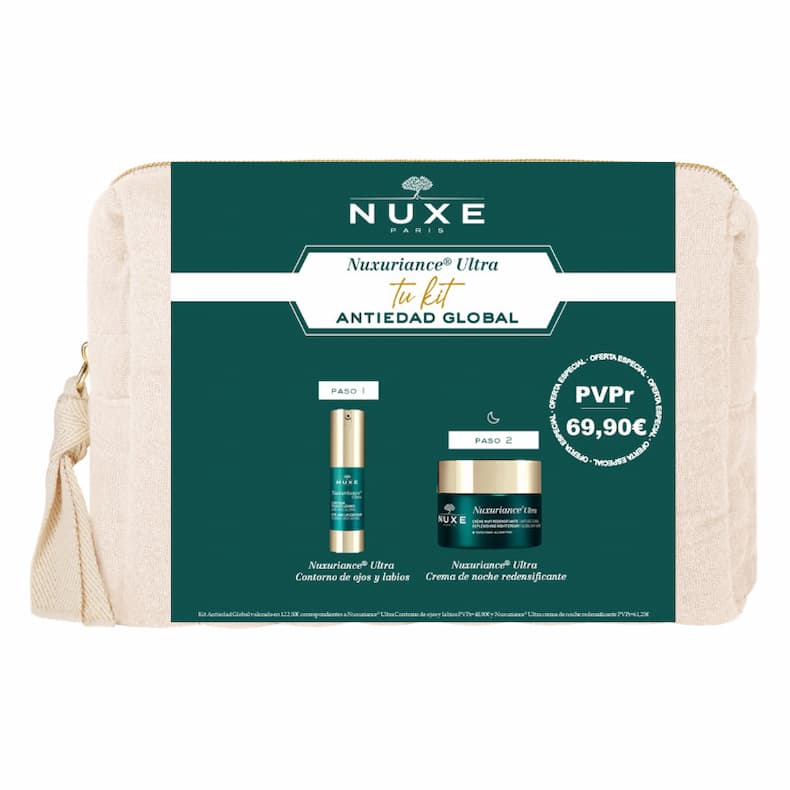 Neceser Nuxe Nuxuriance Ultra — Ritual Antiedad Global Contorno de Ojos + Crema Noche